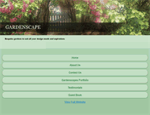Tablet Screenshot of gardenscapecheshire.com